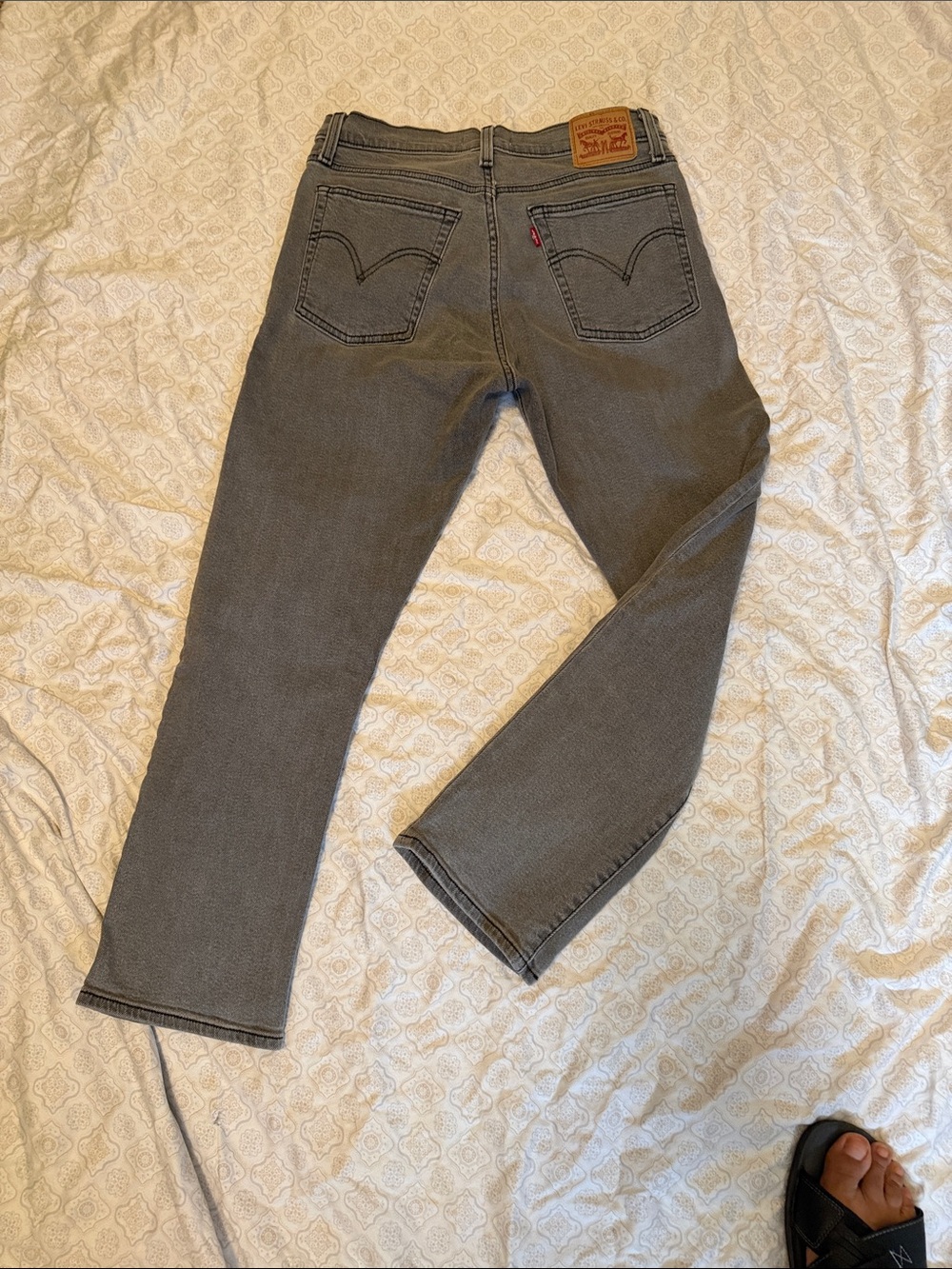 Levi's Men's Straight Jeans - Charcoal Gray